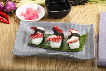 Japanese cuisine - sushi with octopus