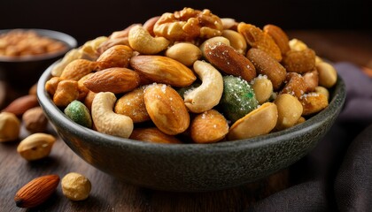 Fototapeta premium Salty Mixed Nuts
