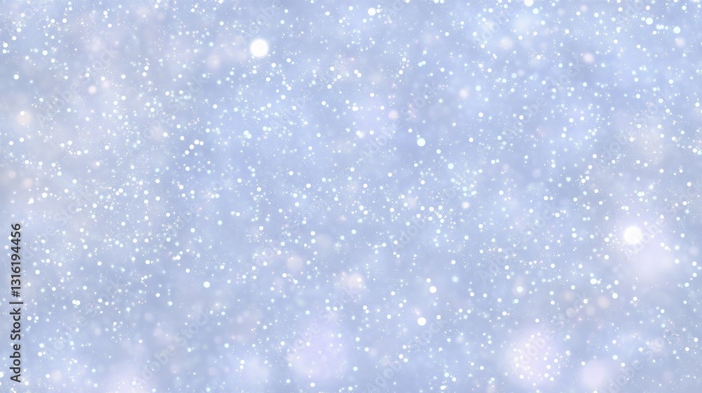 Fototapete soft pastel light blue and baby pink background with white sparkles and shiny sequins for festive wi