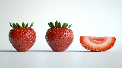 strawberry on a white background