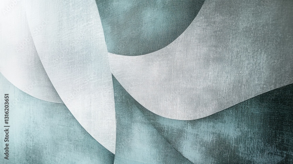 Fototapete soft overlapping pencil strokes create a serene abstract composition in muted colors