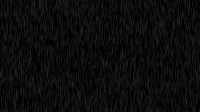 animated rain falling on a black background