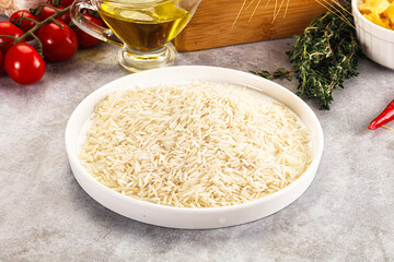 Indian cuisine - raw basmati rice