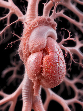 3d rendering of a saccular aneurysm, also known as a berry aneurysm and saccular fusiform