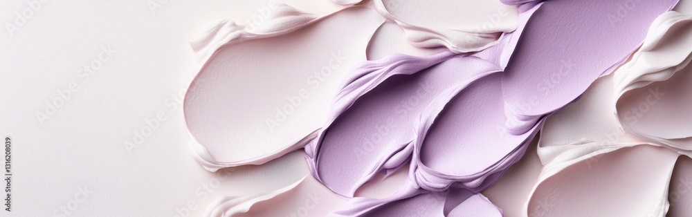 Poster elegant white composition showcasing delicate pastel textures and subtle shapes created with a soft 
