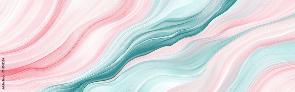 Poster elegant pencil strokes create a serene wash of repeating colors in soft pastels and soothing tones