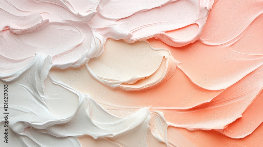 Aufkleber Textured backdrop with soft gradients of pink and white creating an elegant visual effect