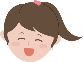 여자 아이 얼굴