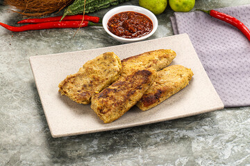 Indian chiken kebab minced meat