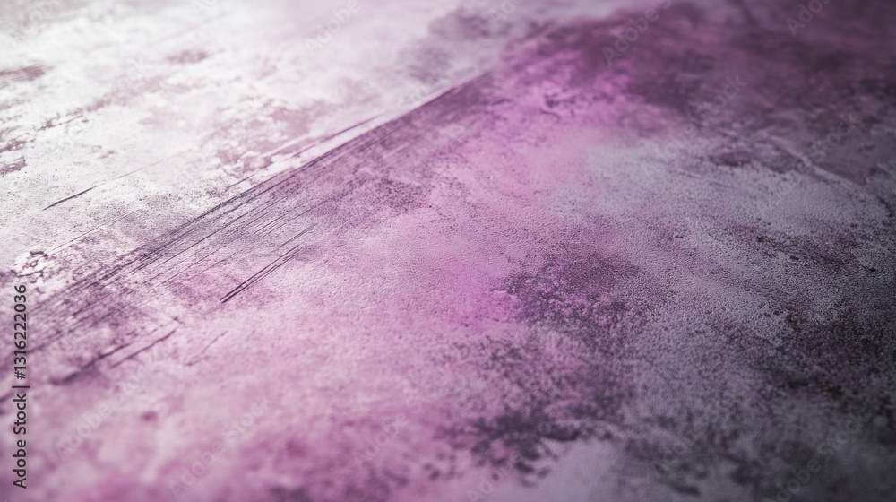 Poster polished steel surface with a purple transition showcasing texture and color gradients in a modern a