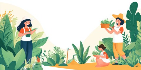 Fototapeta premium Gardening banner