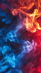 Obraz premium abstract colorful background with smoke