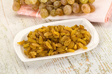 Sweet dry yellow honey raisin