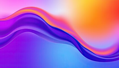 Naklejka premium Abstract Colorful Waves Flowing Gradient Design