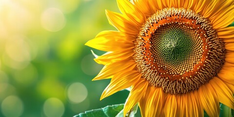 Obraz premium Sunflower oil banner