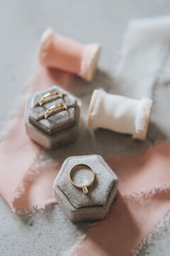 two wedding rings