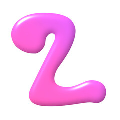 pink number 2