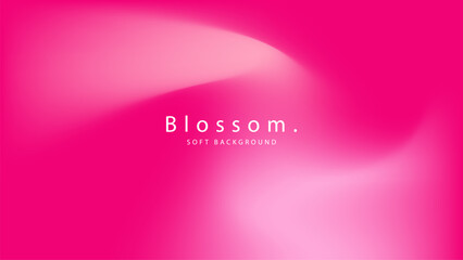 Soft pink gradient background. Pink blossom color blur texture. Template for banner, poster, wallpaper, landing page, advertisement and presentation.