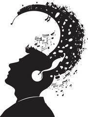 Vintage Microphone and Headphones  Retro Music Concept