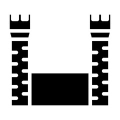 Castle Tower Vector Design Icon Style