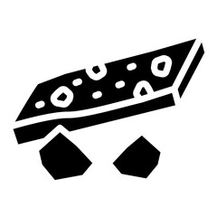 Nut Brittle Vector Design Icon Style