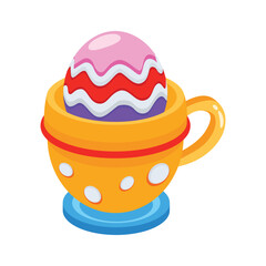 Check out 3d style icon of egg cup