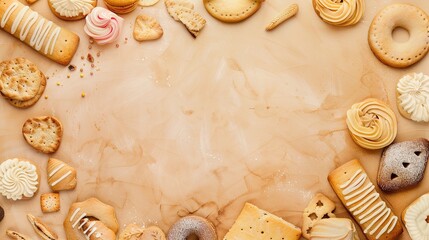 The Biscuit Background of Children's Day: A Whimsical Journey of Childlike Fun Woven in the Crispy Sweetness