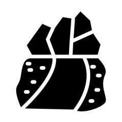 Waterlogged Path Vector Design Icon Style