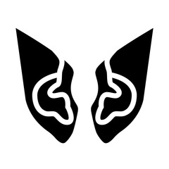 Elf Ears Vector Design Icon Style