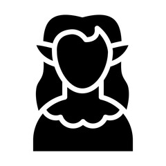 Elf Crystal Vector Design Icon Style