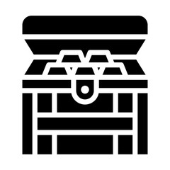 Treasure Chest Vector Design Icon Style