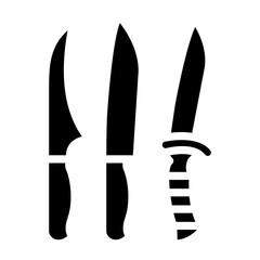 Butcher's knife set Vector Design Icon Style