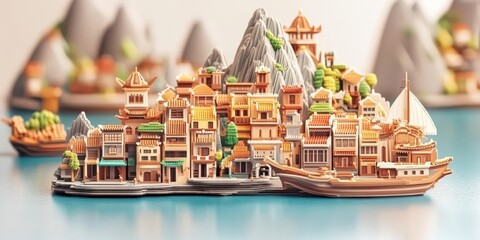 Fototapeta premium Vietnam travel banner