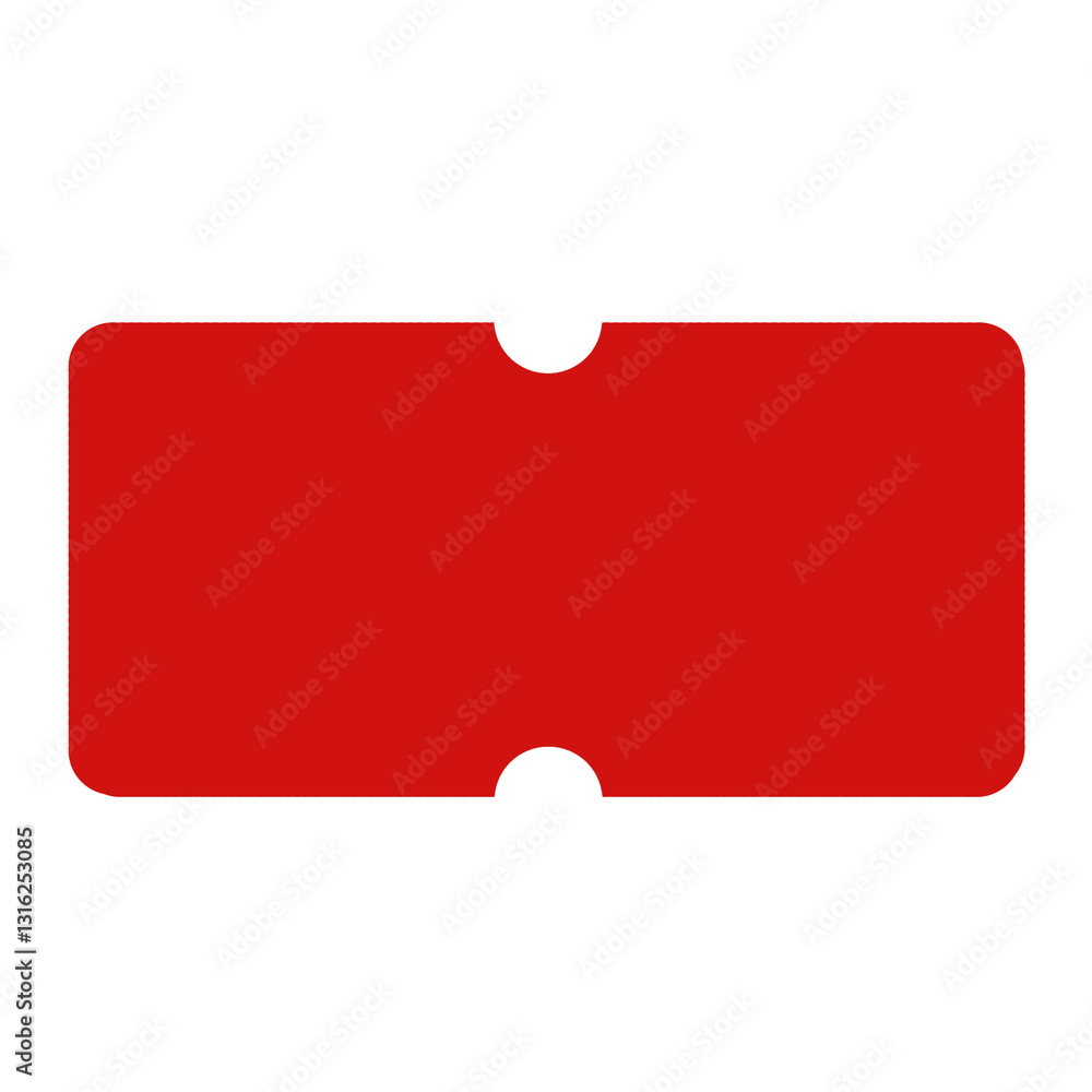 Aufkleber red price tag shape empty design element transparent background png file