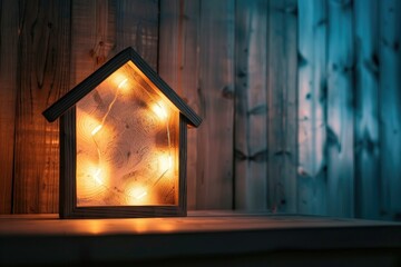 High Quality Picture of Home Sweet Home Message on Lightbox
