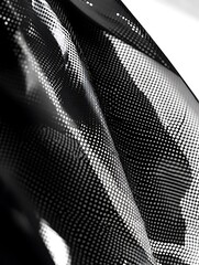 Abstract black and white dotted texture with wavy pattern surface style