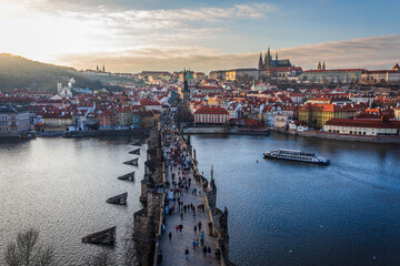Naklejka premium In the historic centre of Prague