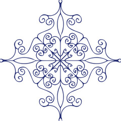 Beautiful flower art and mandala vector design