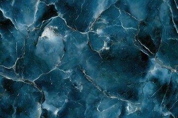 Seamless blue marble texture featuring intricate veins and patterns. The surface has a glossy finish, highlighting the natural beauty of the stone.