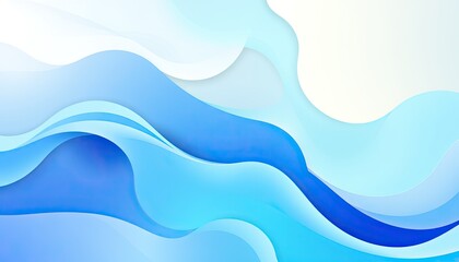 Abstract Blue Wave Abstract Design Background