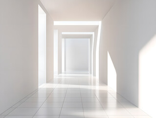 Geometric White Transparent Space