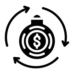 Debt Cycle Vector Design Icon Style