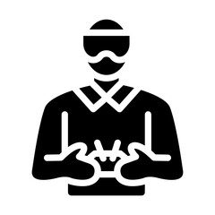 Remote Pilot Vector Design Icon Style