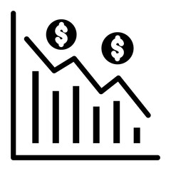 Economic Recession Vector Design Icon Style