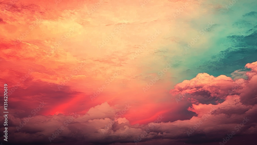Poster high-resolution visual representation of a gradient background with grainy texture in warm tones
