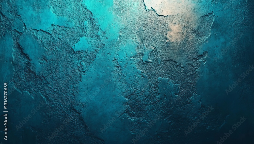 Poster an abstract design featuring a blue gradient background with visible grain texture, perfect for vari
