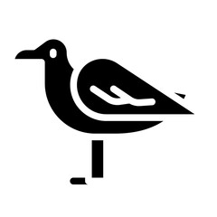 Seagull Vector Design Icon Style