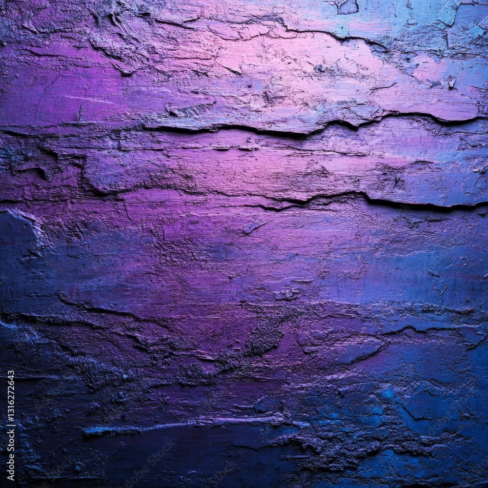 Poster the background features a grainy purple gradient that creates an abstract textured effect