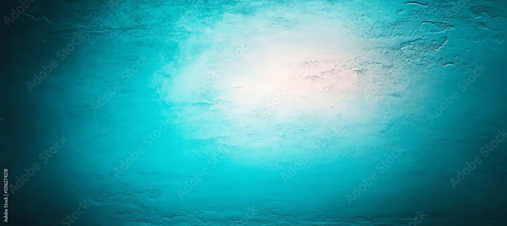 Poster the abstract background showcases a diagonal gradient and grainy texture in a combination of teal an