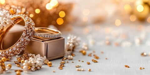 Fototapeta premium Elegant Wedding Celebration Banner